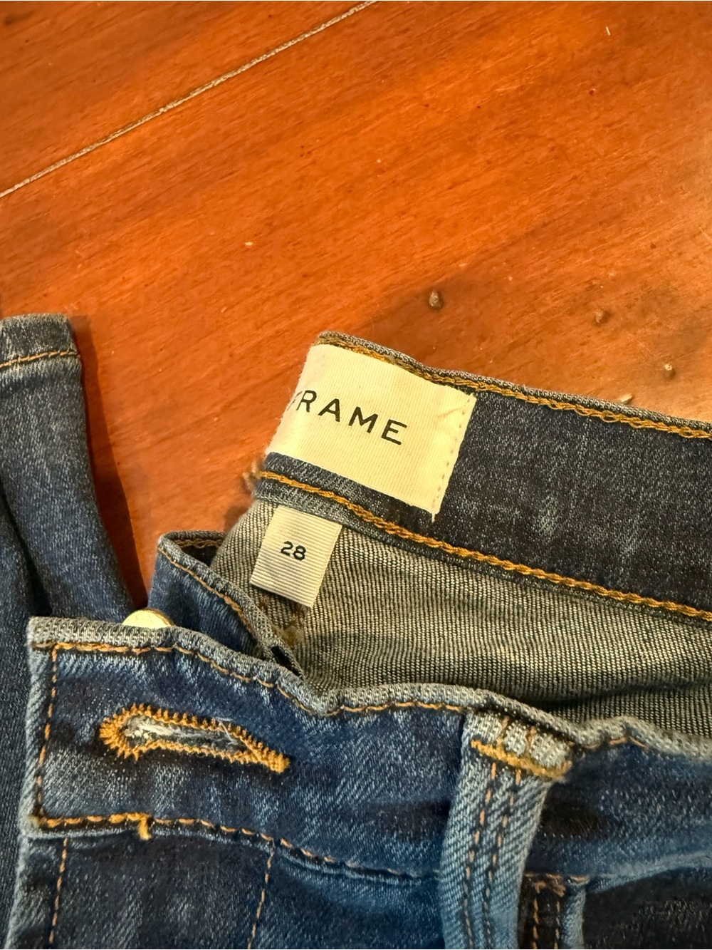 Frame Denim Le High Flare Jeans - Deep Blue - Picture 3 of 5